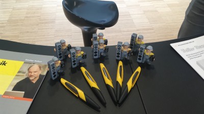 Mit dabei war natürlich auch unser Firmenmaskottchen Nubi.