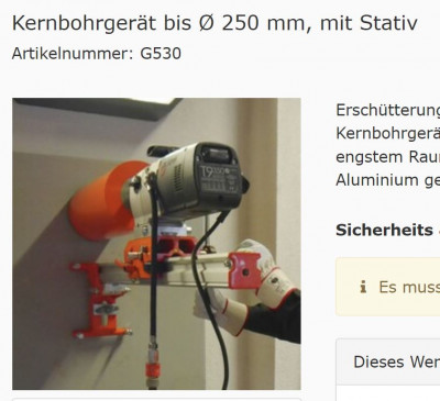 Kernbohrgerät bis Ø 250 mm, Werkzeugvermietung, .jpg