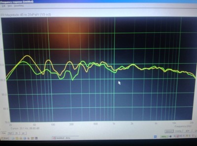 Bis auf die Wellen im Bassbereich relativ linear und (wichtig!): zu den Höhen hin leicht fallender Verlauf