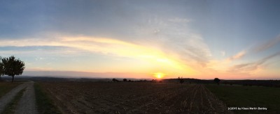 Sonnenuntergangspanorama vom 3.10.2015